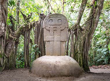 statues and monuments at san agustin colombia