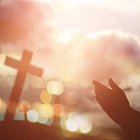 Religious cross for the Easter holidays in Costa Rica