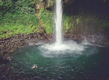 La Fortuna waterfall in Costa Rica, Central America