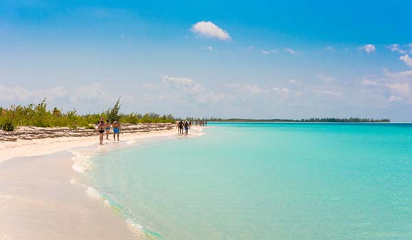 cubas best beaches includes playa paraiso deserted clear beach and bright blue sea