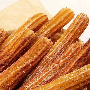 Cuban food churros coated in sugar