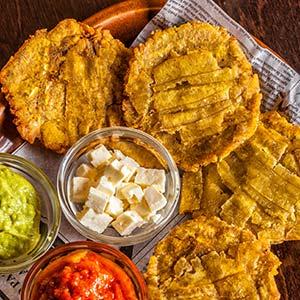 tostones fried plantains cuban food to eat