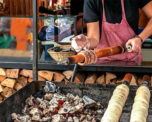 an image of the food Market in Prague