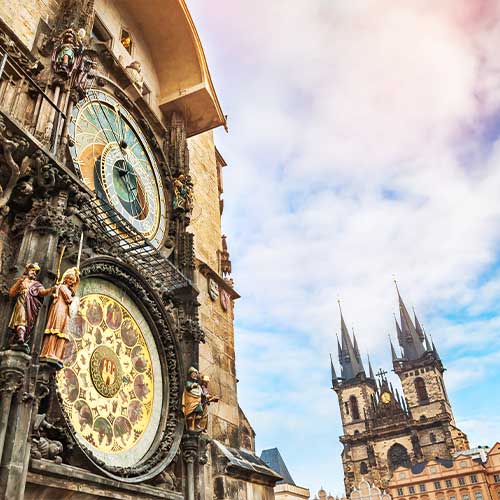 image showing the Astronomical Clock in Prague