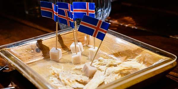 food to try in iceland is hakarl or fermented shark