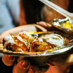 Aloo chaat street food