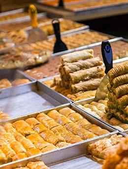 baklava at taste of galilee food festival israel