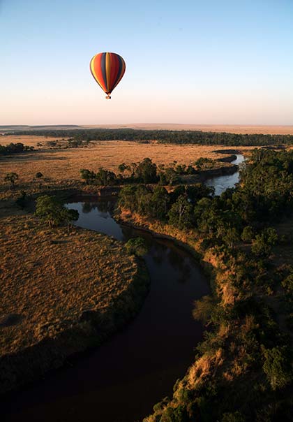 hot air balloon ride safari kenya