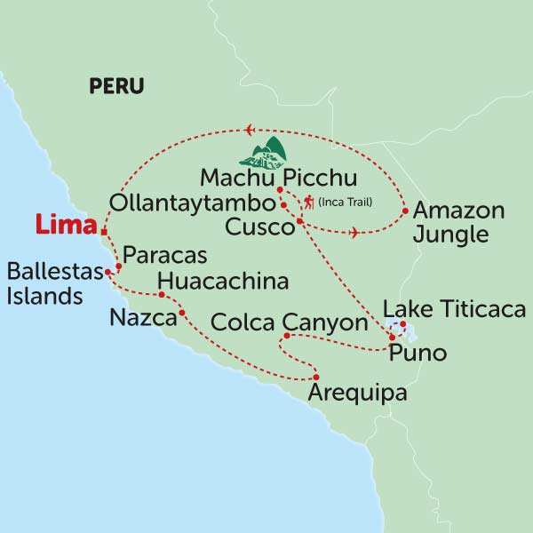 Explore the culture and ancient Peru on an adventure holiday trip with tucan travel group tours