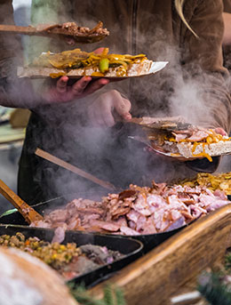 polish street food at the baltic days of jewish culture event in poland