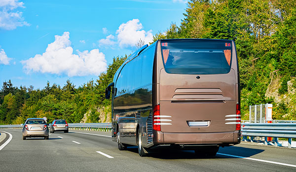 travelling by bus in poland