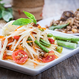 Green Papaya Salad in Thailand