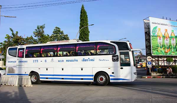 travelling through Thailand by bus is a budget friendly form of travel