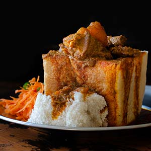 food to try in south africa is bunny chow