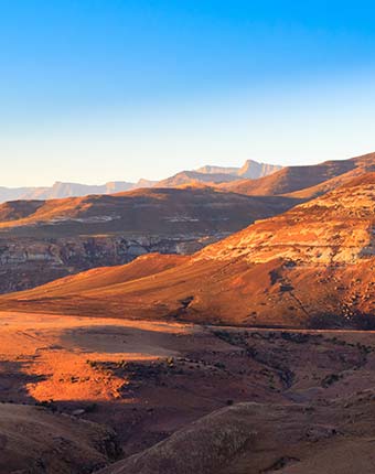 The landscape of South Africa