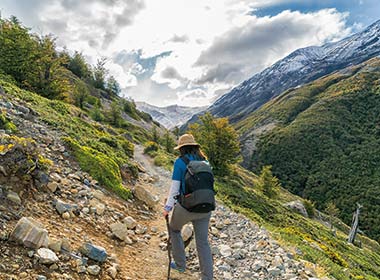 W Trek to Lake of Torres del Paine National Park, Patagonia, Chilie