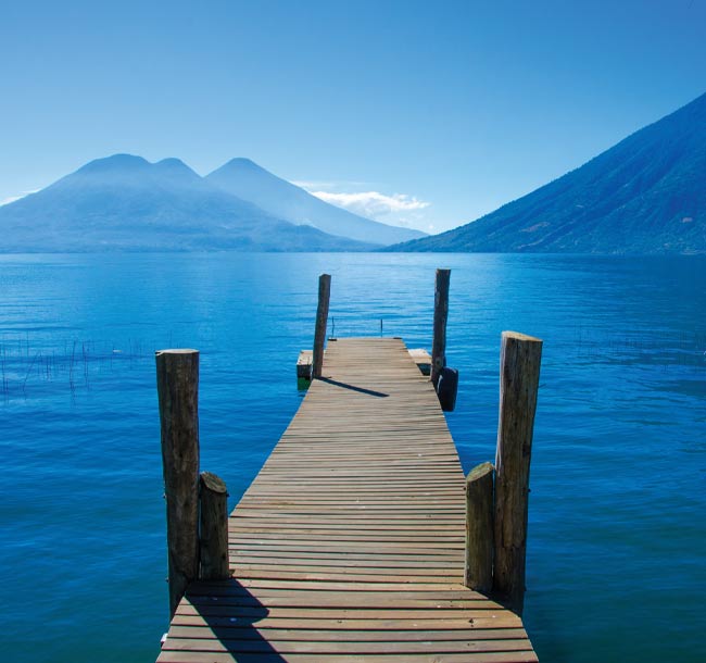 Beautiful views over Lake Atitlan