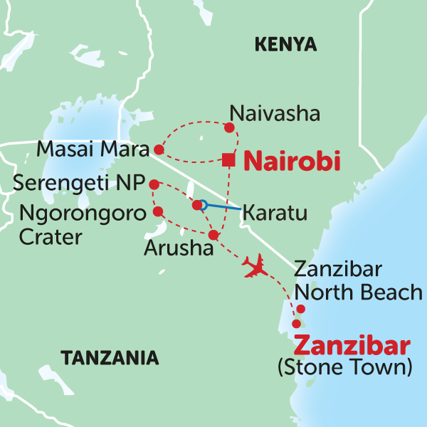 Explore Kenya and Tanzania on a group tour