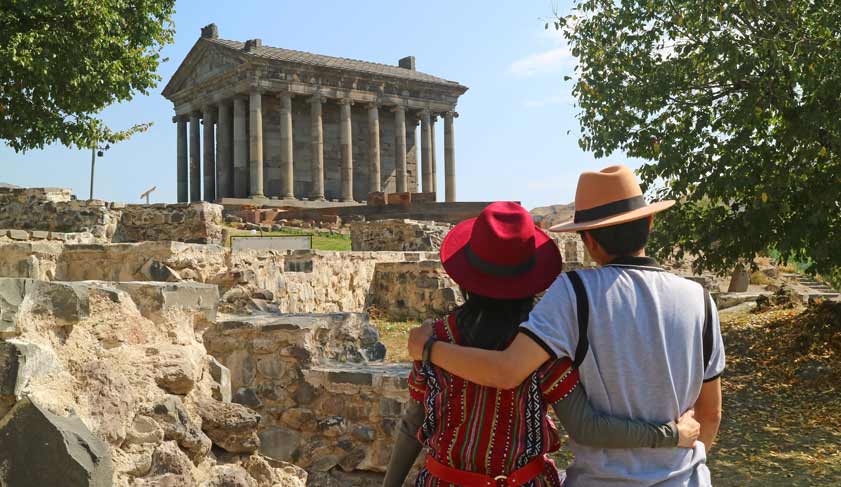 Ancient Garni Pagan Temple in Kotayk Province, Archaeological site in Armenia