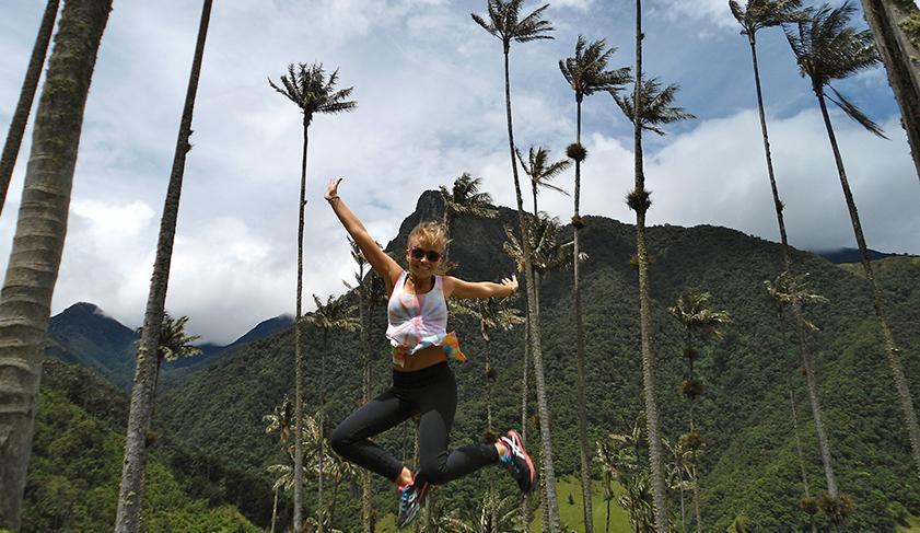 Enjoying a sunny day in the Cocora Valley, Colombia