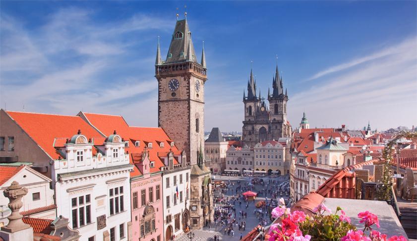 Prague Tyn Cathedral & Clock Tower, Czech Republic