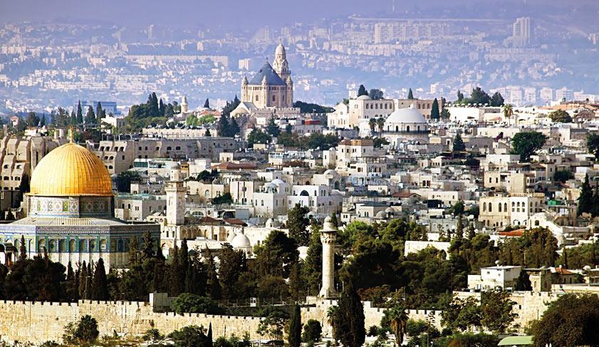 Jerusalem view from the Olive mountain