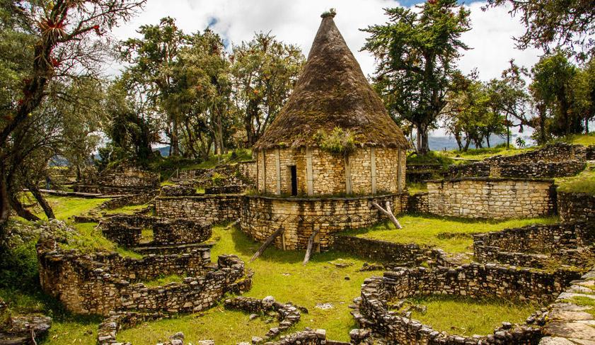 Famous view of Lost city Kuelap