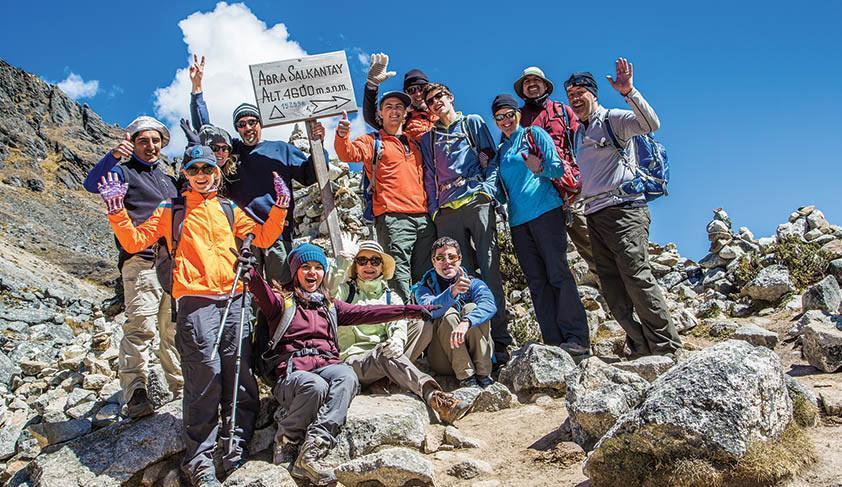 Group at the Salkantay Pass