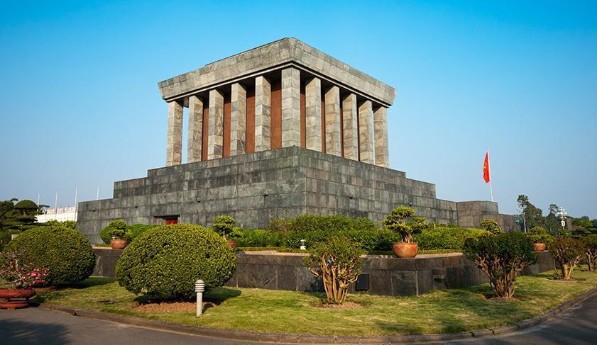 Ho Chi Minh Mausoleum in Hanoi, Vietnam