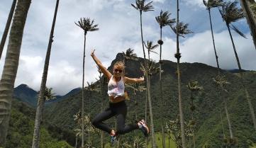 Enjoying a sunny day in the Cocora Valley, Colombia