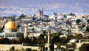 Jerusalem view from the Olive mountain