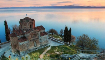 Sveti (Saint) Jovan Kaneo Church on Lake Ohrid