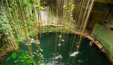 Ik-Kil Cenote near Chichen Itza, Mexico